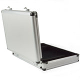 Alpine Swiss Executive Aluminum Briefcase Padded Laptop Briefcase For Men Hard Shell – Silver