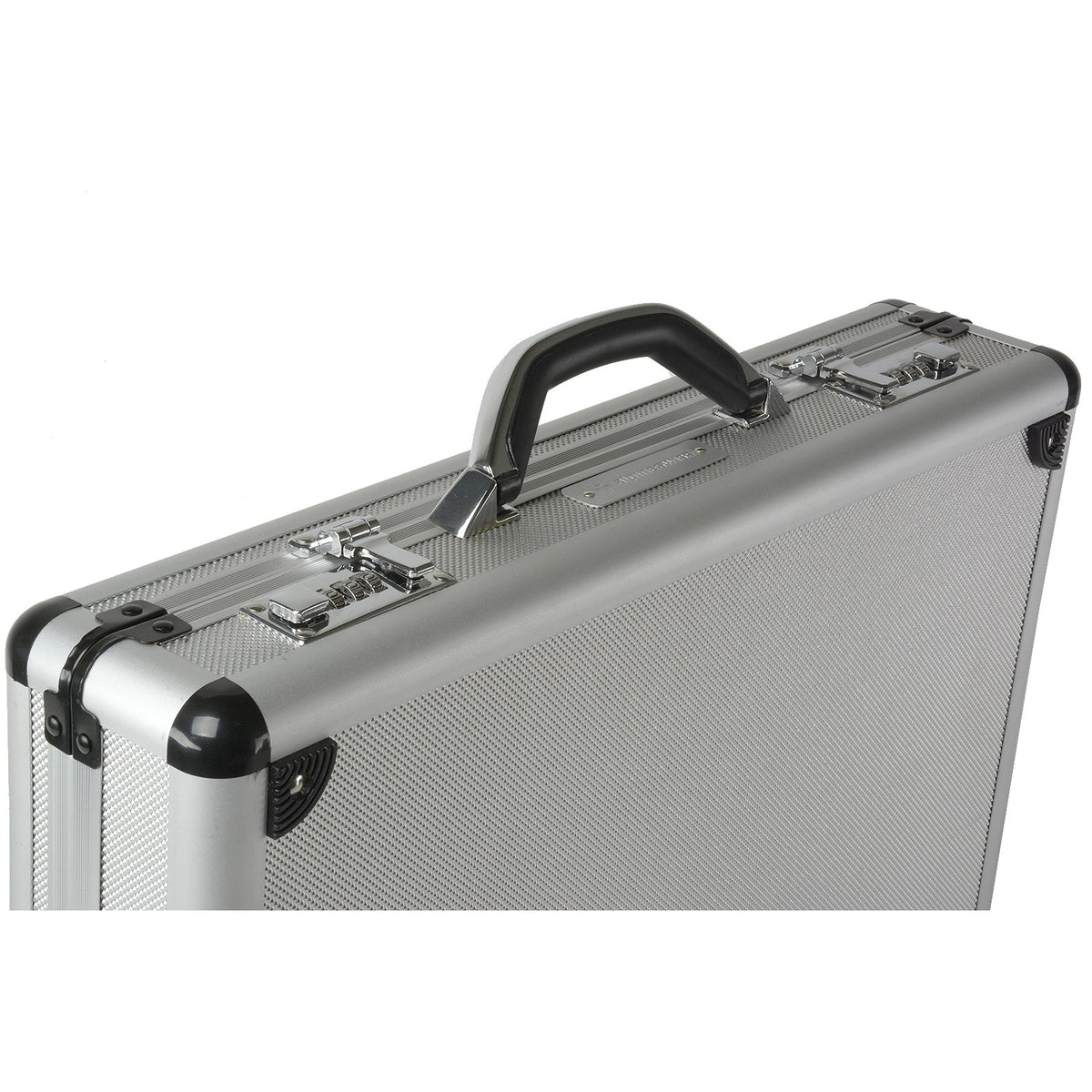 Alpine Swiss Executive Aluminum Briefcase Padded Laptop Briefcase For Men Hard Shell – Silver
