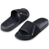 Alpine Swiss Athletic Slides For Men Flip Flop Sandals House Shoes Slippers For Men – Black