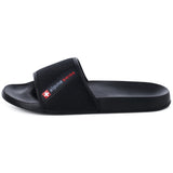 Alpine Swiss Athletic Slides For Men Flip Flop Sandals House Shoes Slippers For Men – Black