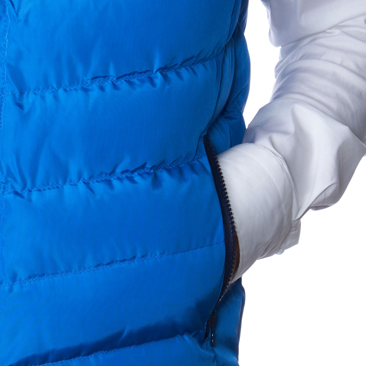 Alpine Swiss Mens Lightweight Down Puffer Vest Insulated Padded Sleeveless Jacket – Blue