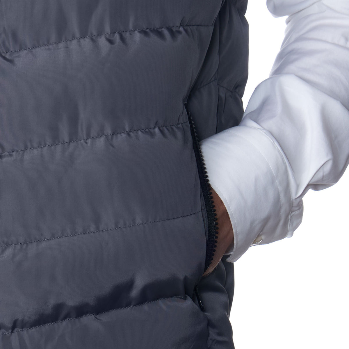 Alpine Swiss Mens Lightweight Down Puffer Vest Insulated Padded Sleeveless Jacket – Gray