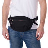 Alpine Swiss Fanny Pack Adjustable Waist Bag Sling Crossbody Chest Pack Bum Bag – Black