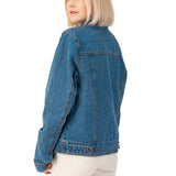 Alpine Swiss Womens Denim Jacket Classic Trucker Jean Jacket Button Up Coat – Denim