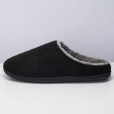 Alpine Swiss Mens Memory Foam Clog Slippers Indoor Comfort Slip On House Shoes – Black