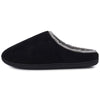 Alpine Swiss Mens Memory Foam Clog Slippers Indoor Comfort Slip On House Shoes – Black