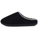 Alpine Swiss Mens Memory Foam Clog Slippers Indoor Comfort Slip On House Shoes – Black