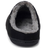 Alpine Swiss Mens Memory Foam Clog Slippers Indoor Comfort Slip On House Shoes – Black