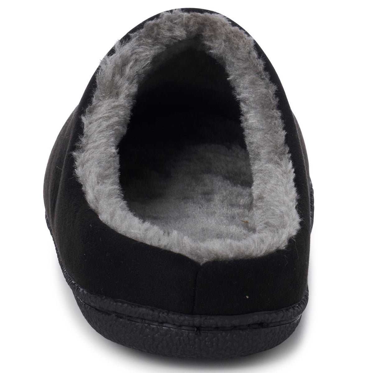 Alpine Swiss Mens Memory Foam Clog Slippers Indoor Comfort Slip On House Shoes – Black