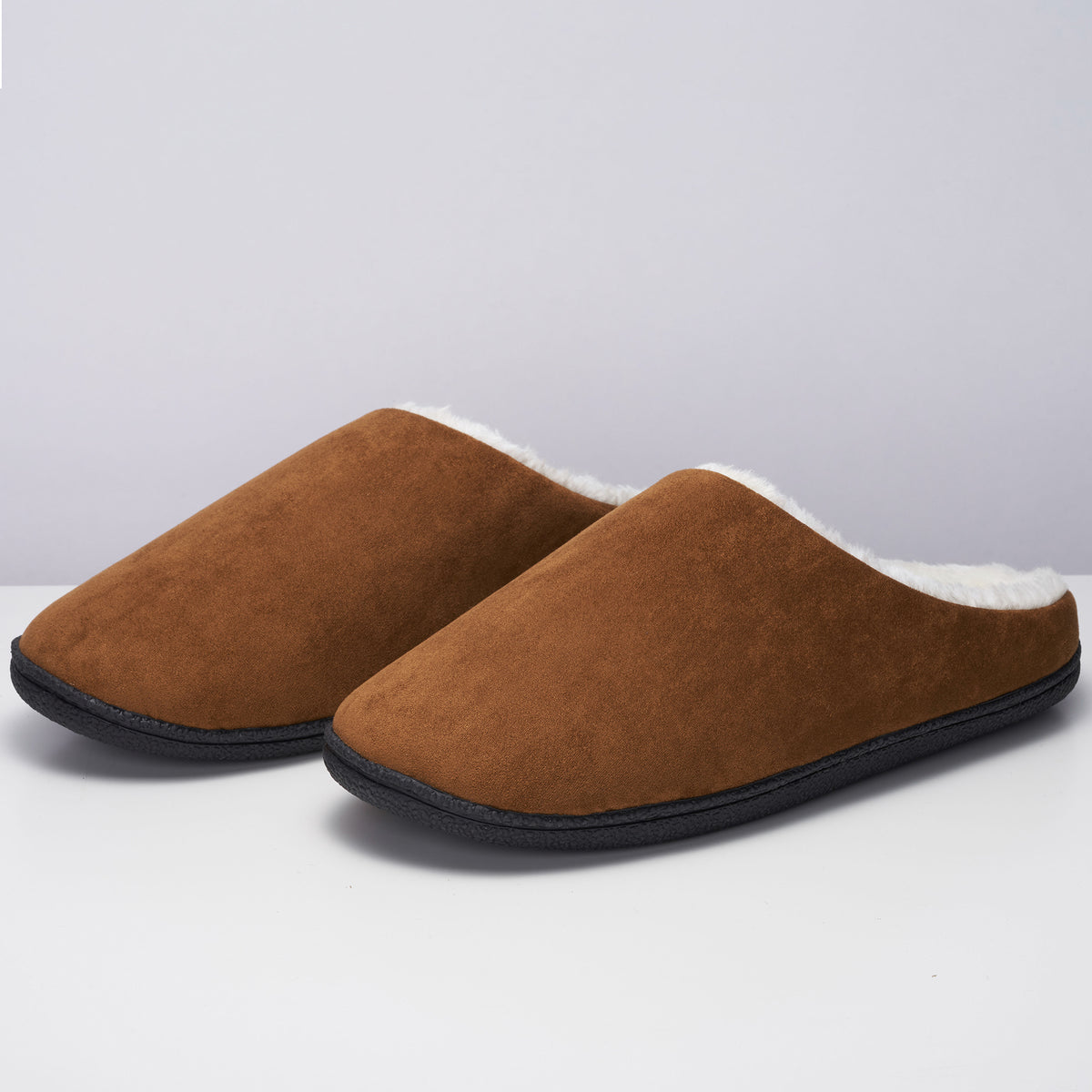 Alpine Swiss Mens Memory Foam Clog Slippers Indoor Comfort Slip On House Shoes – Chestnut
