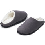 Alpine Swiss Mens Memory Foam Clog Slippers Indoor Comfort Slip On House Shoes – Gray
