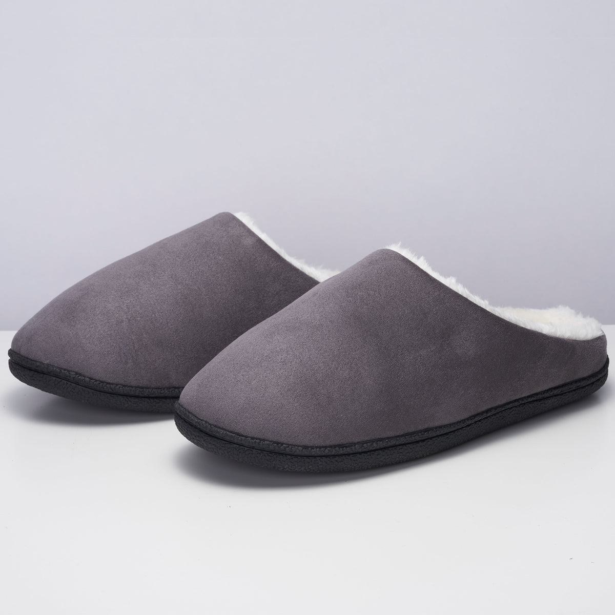Alpine Swiss Mens Memory Foam Clog Slippers Indoor Comfort Slip On House Shoes – Gray