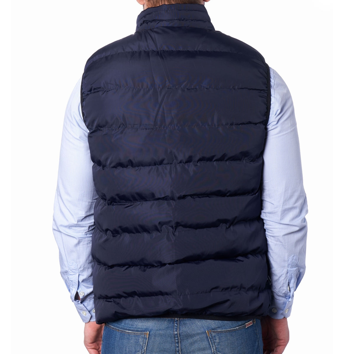 Alpine Swiss Mens Lightweight Down Alternative Puffer Vest Sleeveless Jacket – Navy