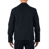 Alpine Swiss Grant Mens Jacket 28" James Dean Style Bomber with Zippered Pockets – Black