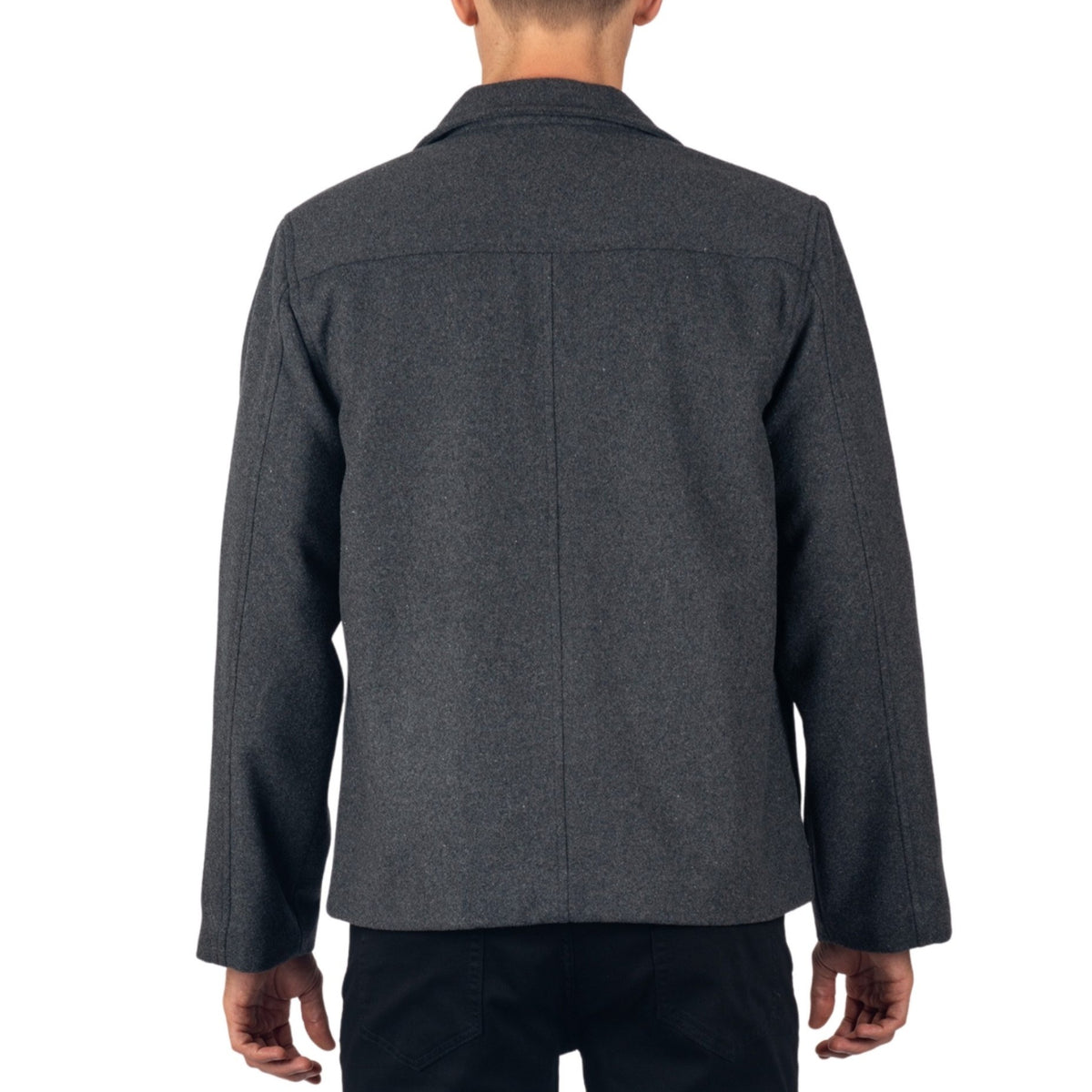 Alpine Swiss Grant Mens Jacket 28" James Dean Style Bomber with Zippered Pockets – Gray