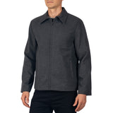 Alpine Swiss Grant Mens Jacket 28" James Dean Style Bomber with Zippered Pockets – Gray