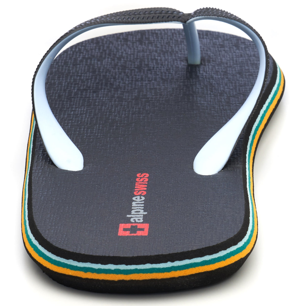 Alpine Swiss Men's Flip Flops – Black