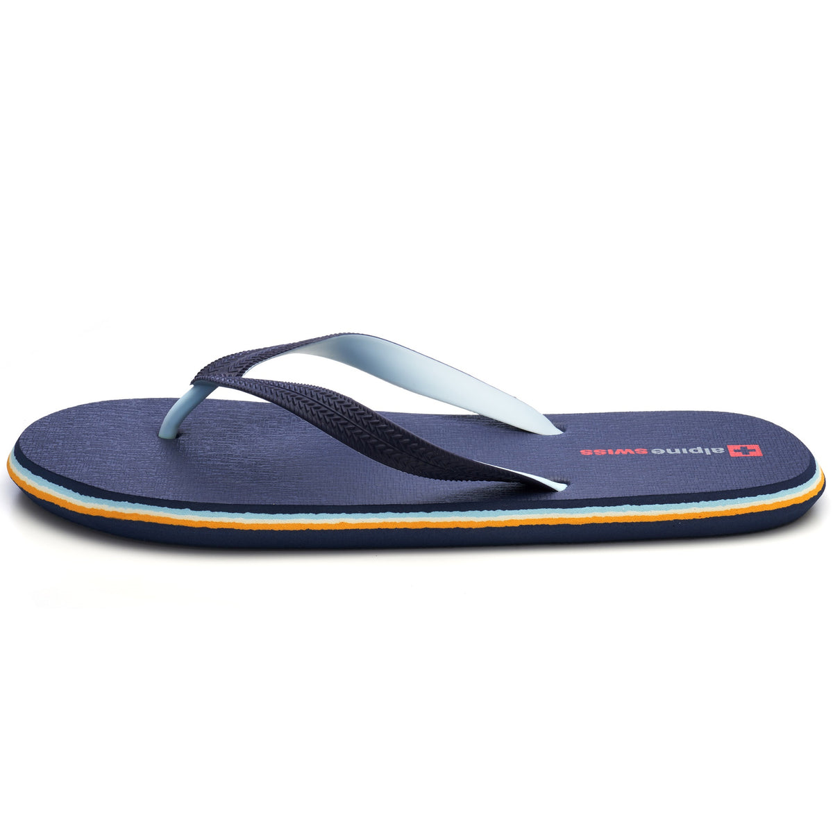 Alpine Swiss Men's Flip Flops – Navy