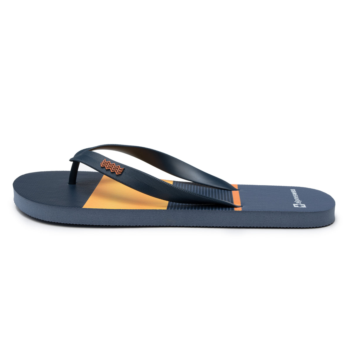 Alpine Swiss Men's Flip Flops – Orange Stripes