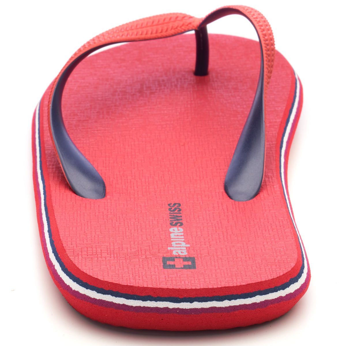 Alpine Swiss Men's Flip Flops – Red