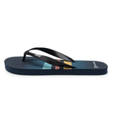 Alpine Swiss Men's Flip Flops – Sky Blue Stripes