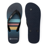 Alpine Swiss Men's Flip Flops – Sky Blue Stripes