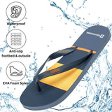 Alpine Swiss Men's Flip Flops – Orange Stripes