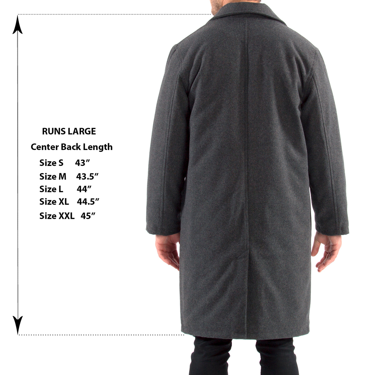 Alpine Swiss Mens Zach Knee Length Jacket Top Coat Trench Wool Blend Overcoat – Gray
