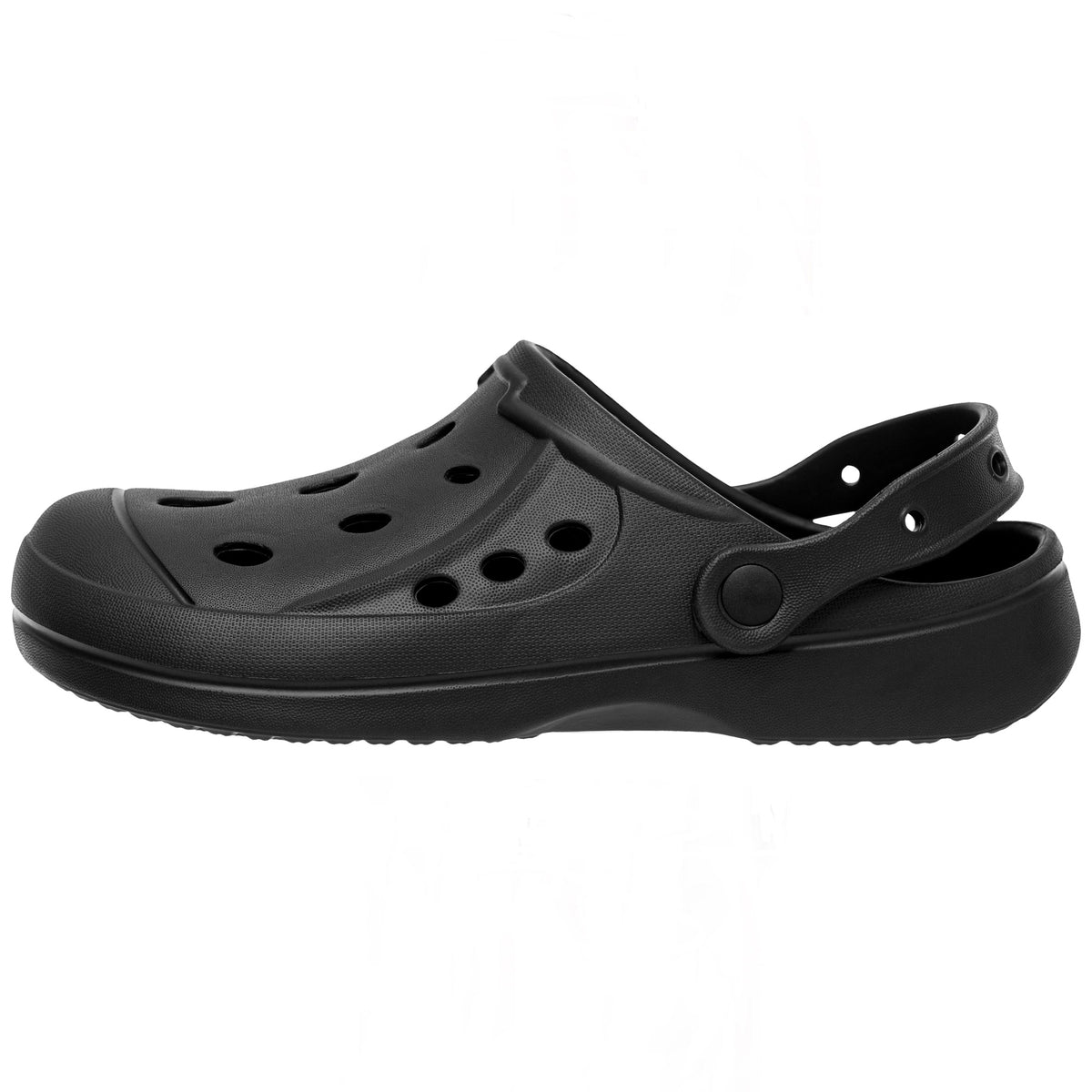 Alpine Swiss Mens Clogs Lightweight Slip On Water Sandals Comfort Garden Shoes – Black