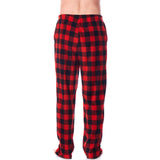 Alpine Swiss Mens Pajama Set Cotton Top Flannel Fleece Pants PJ Lounge Sleepwear – Red