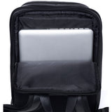 Alpine Swiss Mens Leather Laptop Backpack Travel Daypack Computer Bag Rucksack – Black