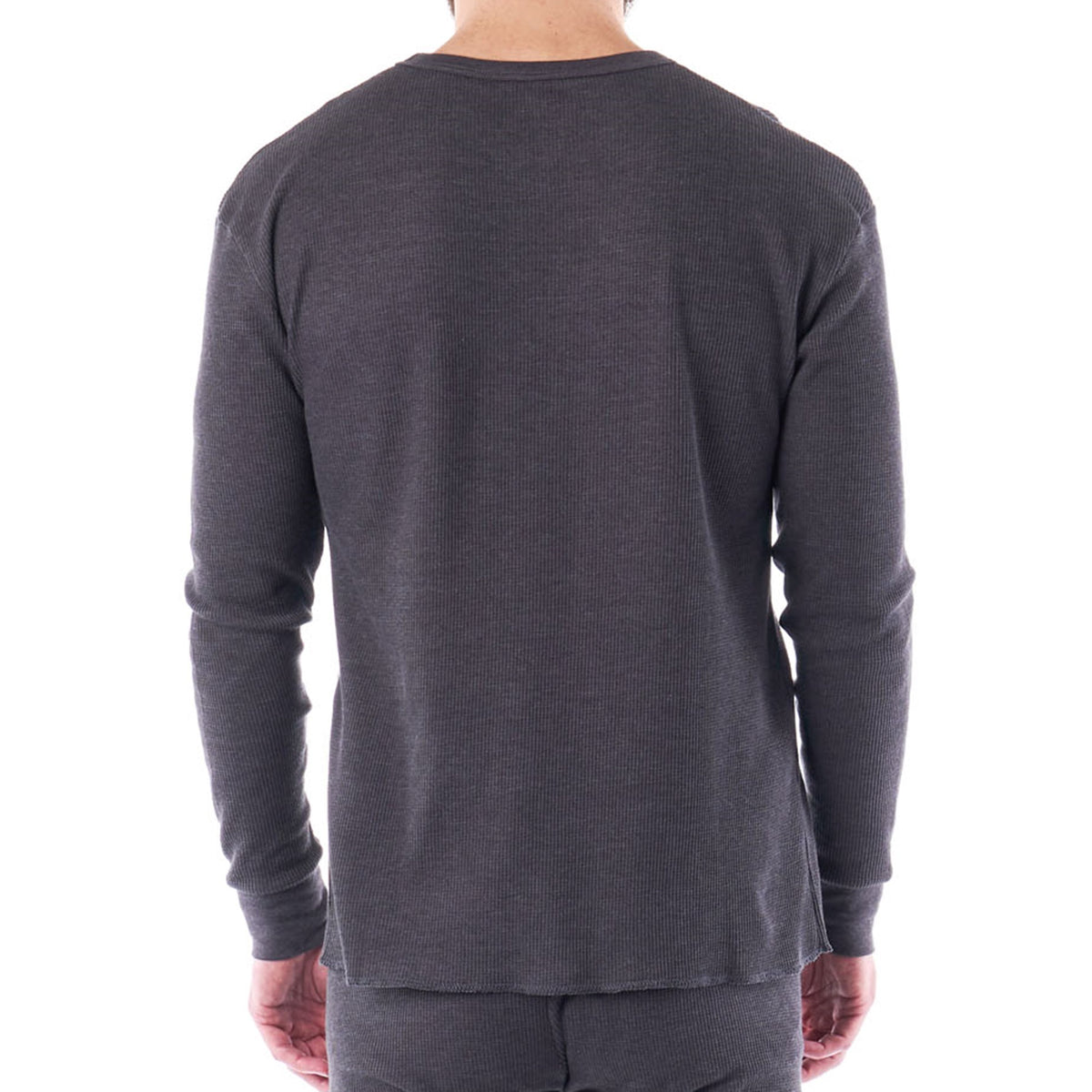 Alpine Swiss Mens Thermal Long Sleeve Top Waffle Knit Shirt Base Layer Underwear – Gray