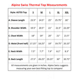 Alpine Swiss Mens Thermal Long Sleeve Top Waffle Knit Shirt Base Layer Underwear – White