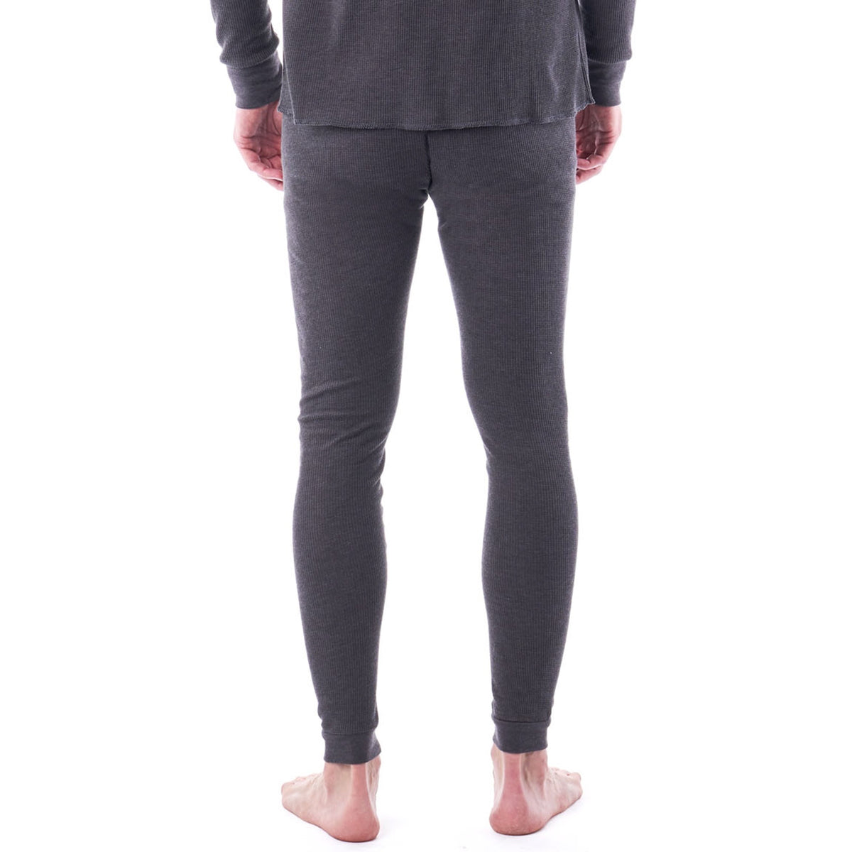 Alpine Swiss Mens Thermal Underwear Bottoms Waffle Long Johns Base Layer Pant – Gray