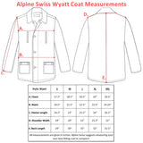 Alpine Swiss Wyat Mens Wool Blend Classic Barn Coat Cargo Pocket Military Jacket – Black