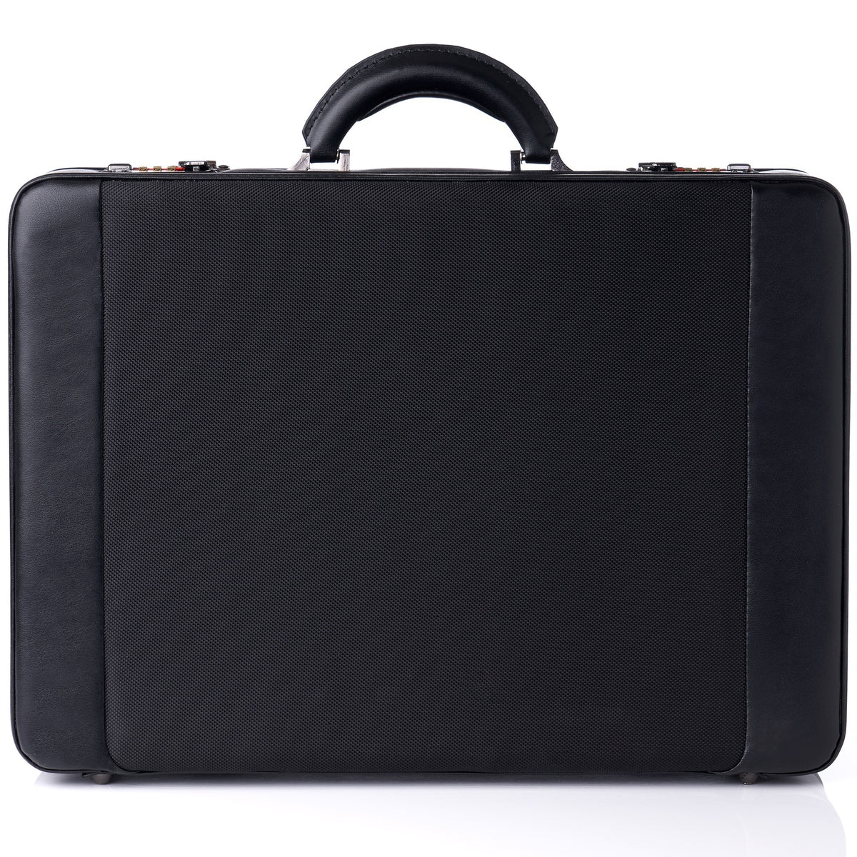 Alpine Swiss Mens Briefcase Hard Side Business Case Expandable Attache Case For Men – Black
