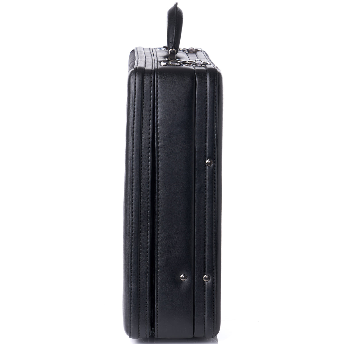 Alpine Swiss Mens Briefcase Hard Side Business Case Expandable Attache Case For Men – Black