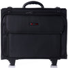 Alpine Swiss Rolling Briefcase Laptop Bag For Men Women Hard Side Catalog Case – Black