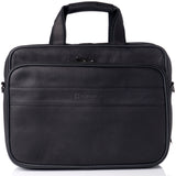 Alpine Swiss Messenger Bag Leather 15.6 Laptop Briefcase Portfolio Business Case – Black