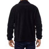 Alpine Swiss Trent Mens Full Zip Up Fleece Jacket Soft Casual Warm Zipper Coat – Black