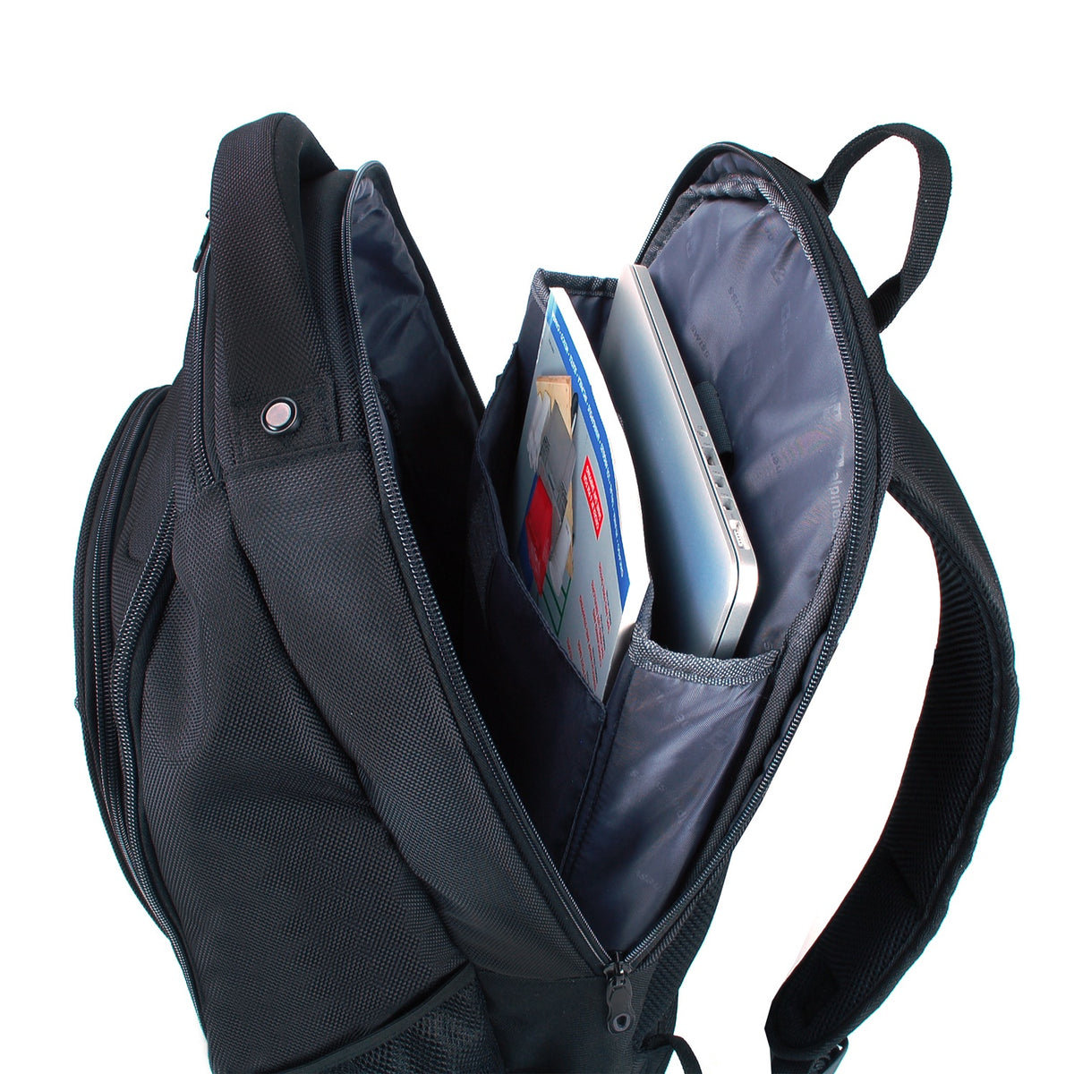 Alpine Swiss 15.6" Laptop Backpack Book Bag Notebook Case Computer Back Pack – Black