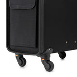 Alpine Swiss Wheeled Briefcase Rolling Briefcase Telescopic Handle 4 Replaceable – Black