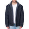 Alpine Swiss Mens Sherpa Lined Denim Jacket Classic Button Up Jean Trucker Coat – Black
