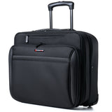 Alpine Swiss Rolling Briefcase Wheeled Overnight Carry on Bag up to 15.6” Laptop – Black