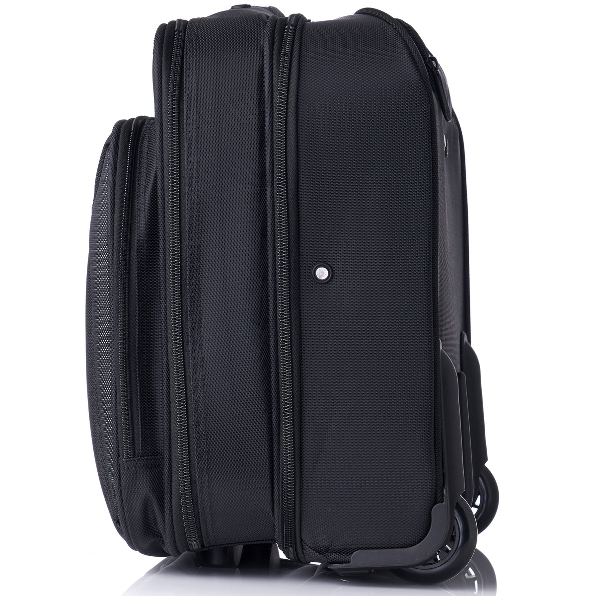 Alpine Swiss Rolling Briefcase Wheeled Overnight Carry on Bag up to 15.6” Laptop – Black