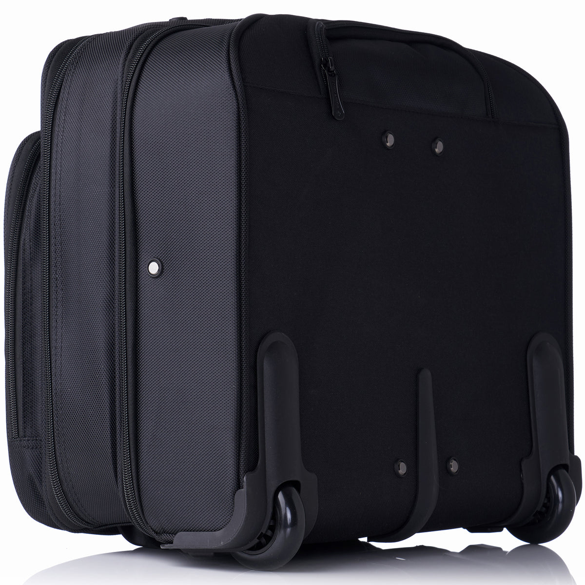 Alpine Swiss Rolling Briefcase Wheeled Overnight Carry on Bag up to 15.6” Laptop – Black