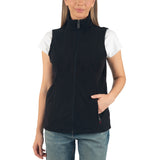 Alpine Swiss Cindy Womens Polar Fleece Vest Zip Up Lightweight Sleeveless Jacket – Black