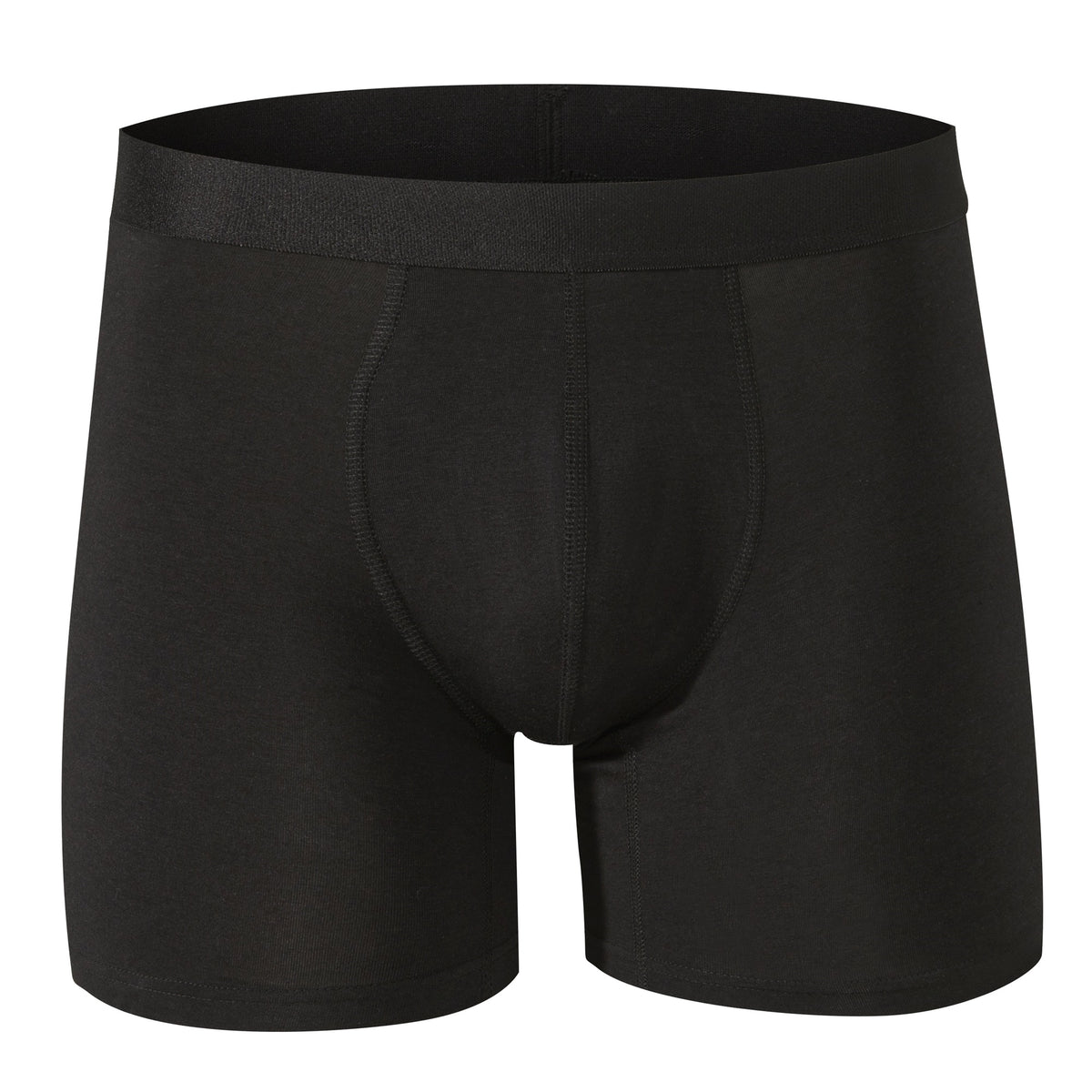 Alpine Swiss Mens Boxer Briefs 3 Pack Underwear Breathable Comfortable Trunks – Black