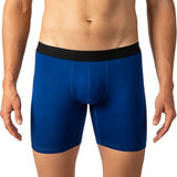 Alpine Swiss Mens Boxer Briefs 3 Pack Underwear Breathable Comfortable Trunks – Gray Blue White