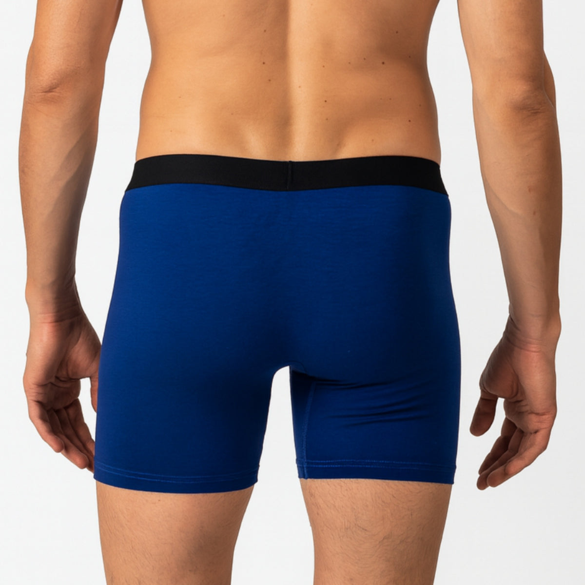 Alpine Swiss Mens Boxer Briefs 3 Pack Underwear Breathable Comfortable Trunks – Black Blue Gray